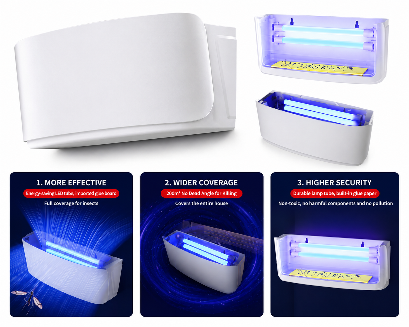 XG10 Wall-Mounted UV Fly Trap - Image 2